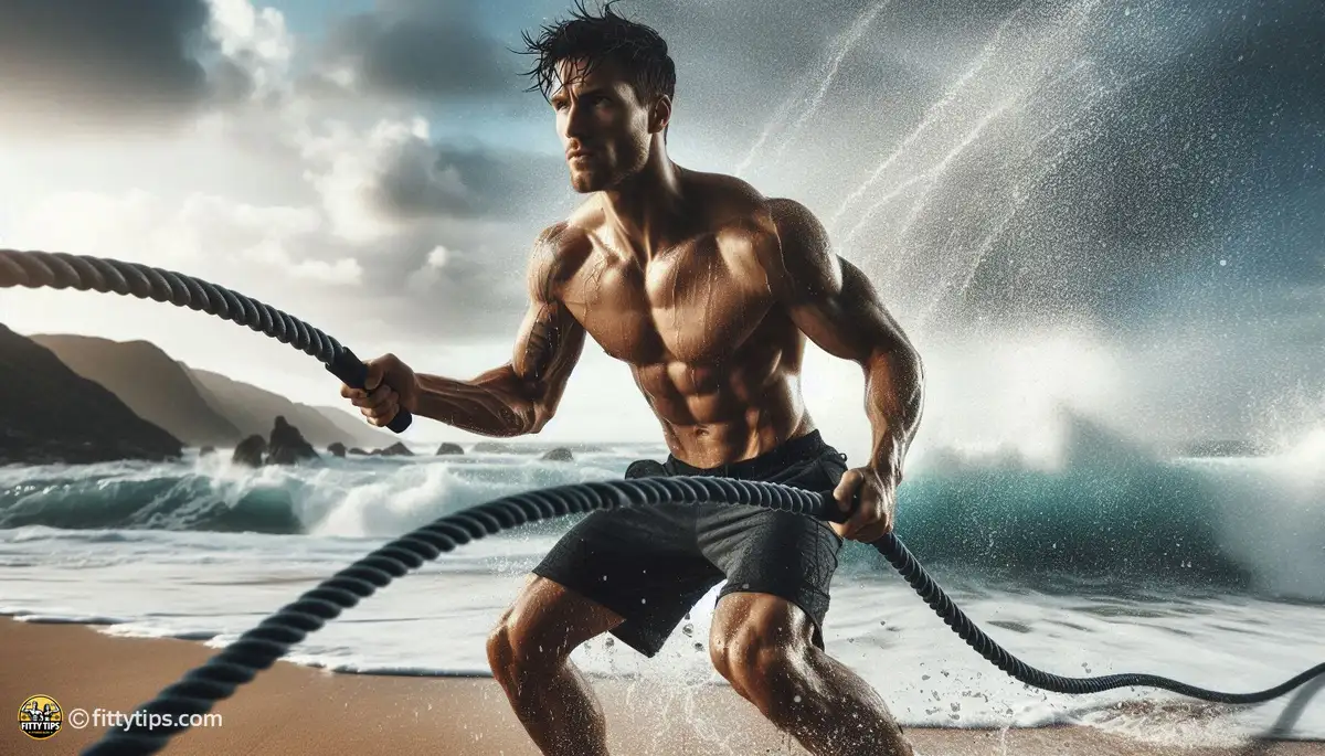 Battle Rope HIIT for Surfers: Improving Paddle Power and Wave Endurance