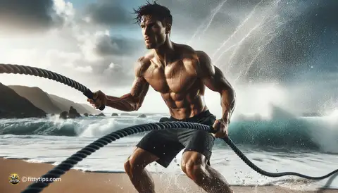 Battle Rope HIIT for Surfers: Improving Paddle Power and Wave Endurance - image