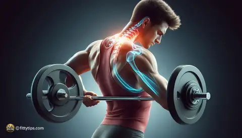 Preventing neck strains during muscle-building exercises