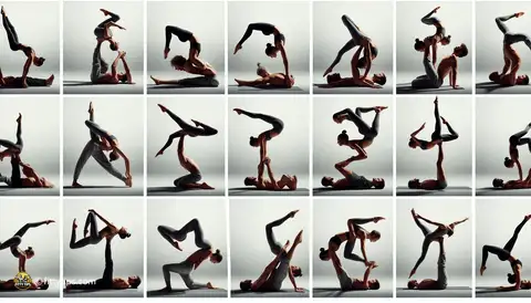 Top 10 AcroYoga poses for increasing flexibility - image