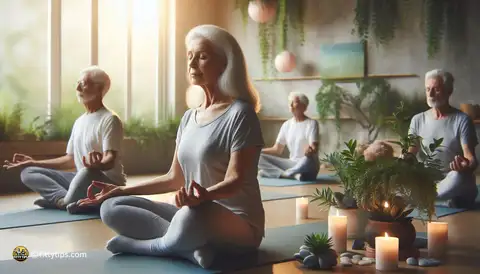 Incorporating Meditation into Senior Yoga Practice for Improved Flexibility - image