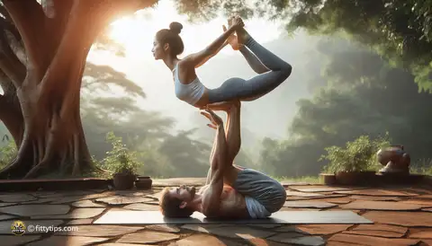 How AcroYoga can aid in achieving full-body flexibility - image